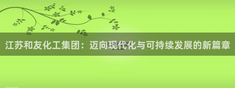 球盟会平台怎么样：江苏和友化工集团：迈向现代化与可持续发展的