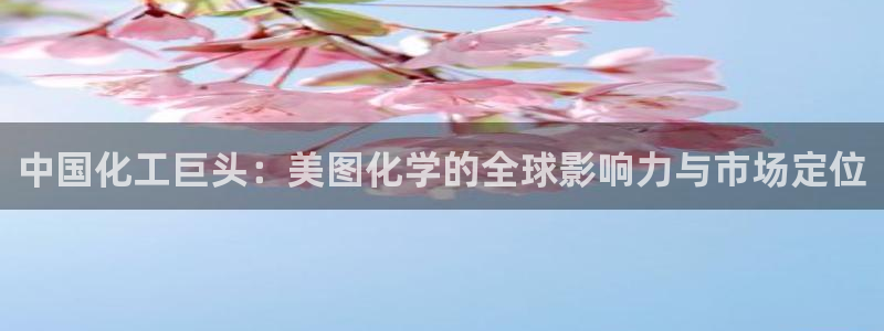 球盟会能退钱吗知乎：中国化工巨头：美图化学的全球影响力与市场