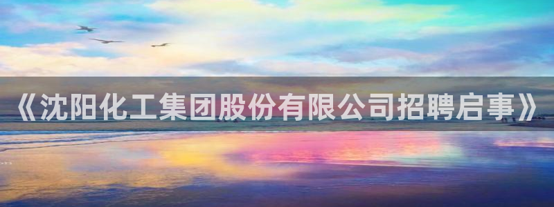 球盟会网页登录app下载地址：《沈阳化工集团股份有限公司招聘