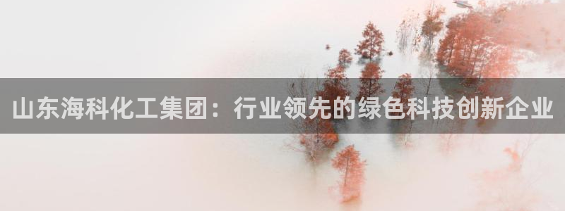 球盟会邮箱：山东海科化工集团：行业领先的