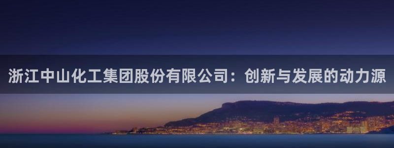 球盟会黑台：浙江中山化工集团股份有限公司